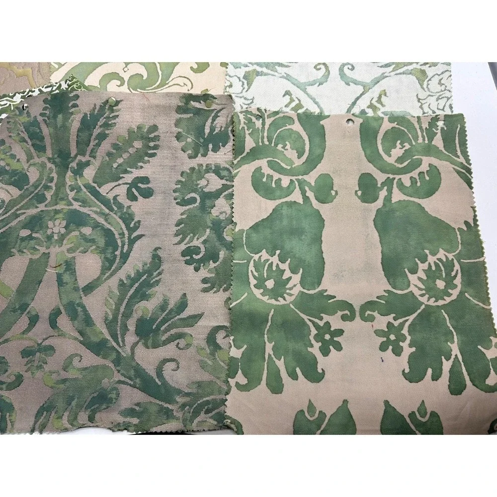 Vtg Six FORTUNY Sample Pieces - Stunning patterns Rare Colors HTF
